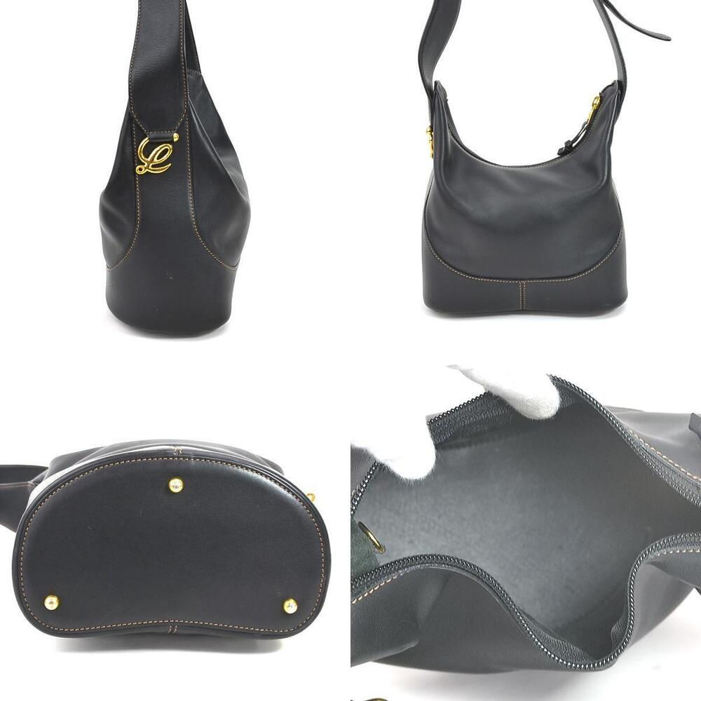 Loewe Leather Shoulder Bag Black